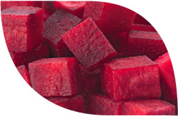 Beetroot cubes - Product Masfrost